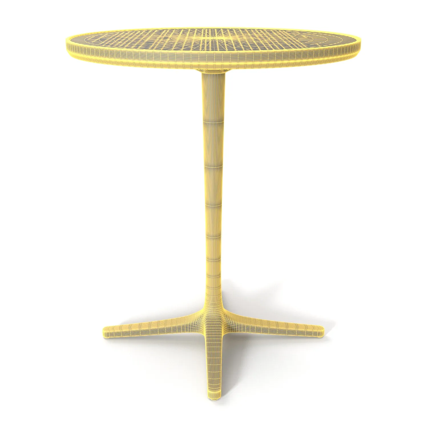 Avivo Pedestal Cafe Table 3D Model_07